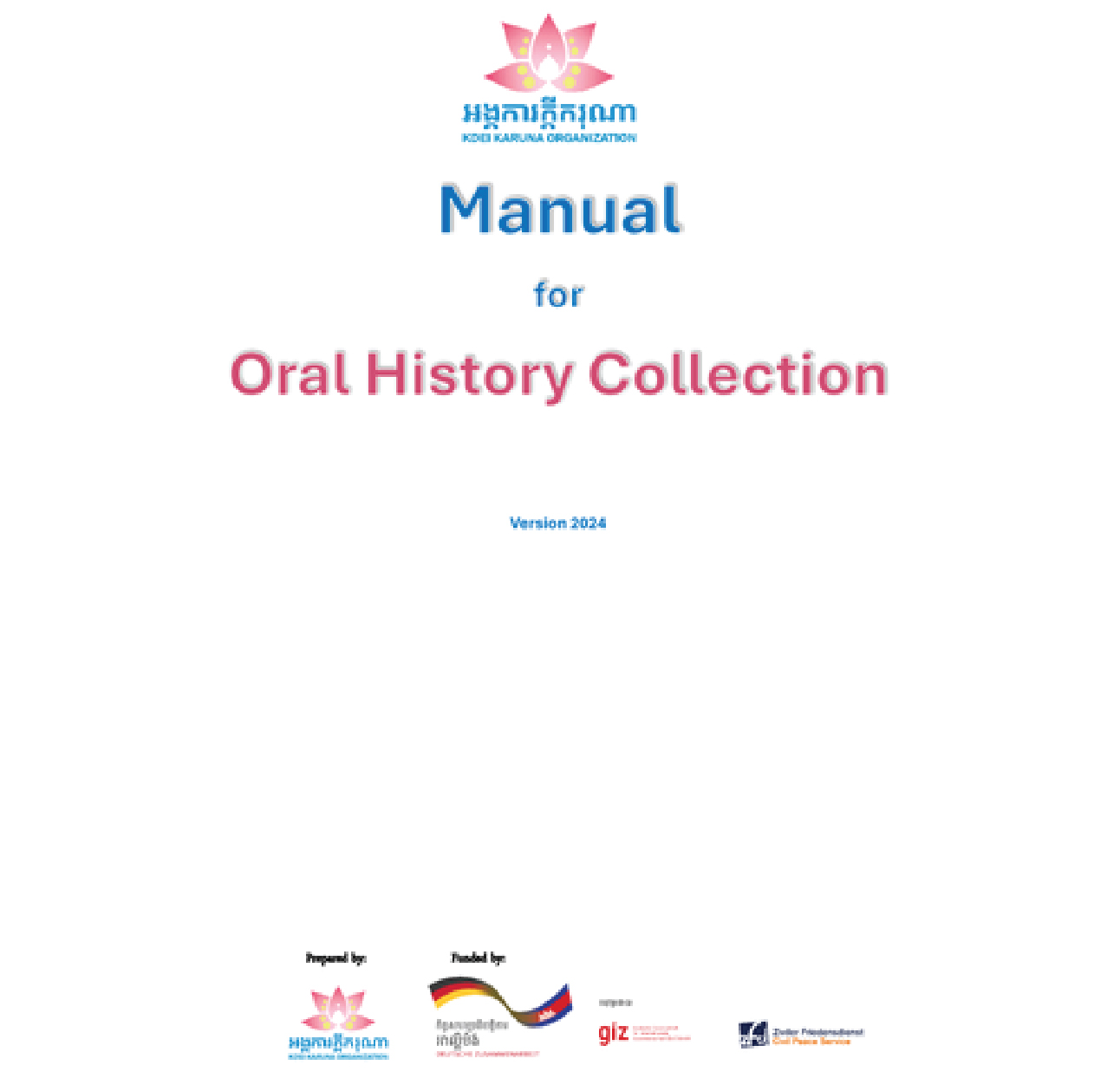Manual for Oral History Collection